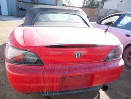 2000 HONDA S2000 RED CONV 2.0L MT A18792